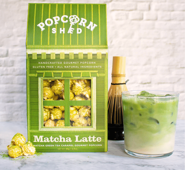 popcorn shed matcha
